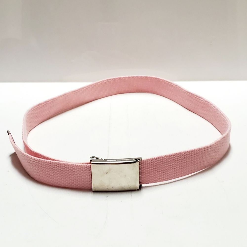 Unbranded Womens Pink Web Belt with Removable Buckle y2k 2000
